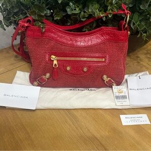 Balenciaga Red Crossbody Bag